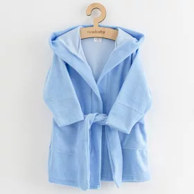 Kinderbademantel aus Frottee, neu für Babys, bequem, blau