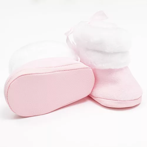 Baby-Winterstiefel, neu, babyrosa, Größe 0-3 Stunden