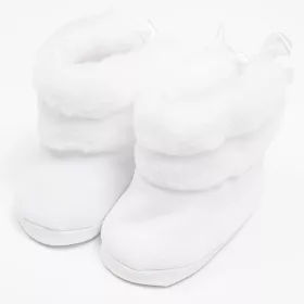 Baby-Winterstiefel, neu, weiß, Größe 0-3 Jahre