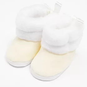 Baby-Winterstiefel, neu, beige, Größe 0-3 Jahre