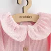 Babyjacke mit Knöpfen, neue Baby-Luxuskleidung, Laura Pink