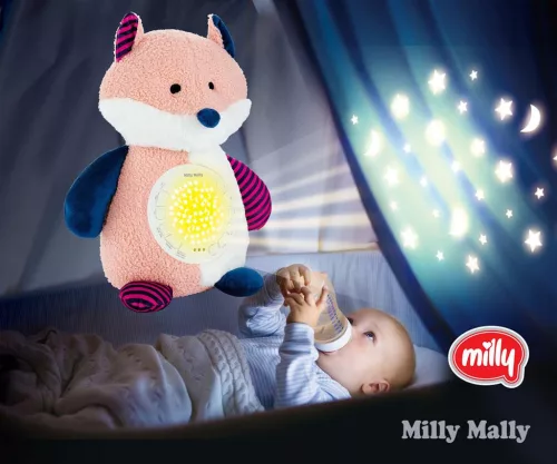 Plišana lisica s projektorom koja se lako uspavljuje Milly Mally