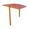 Tető a gyermek fa homokozóhoz Baby Mix 120x120 cm piros-fehér