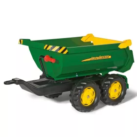 Rolly Toys John Deere Halfpipe-Anhänger für Kipper, grün