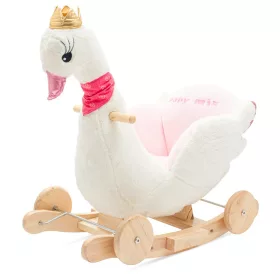   Schaukelspielzeug mit Rädern und Melodie, Baby Mix Swan, weiß
