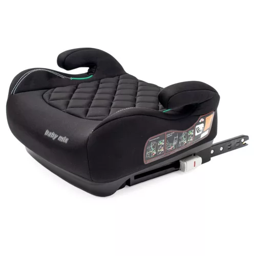 Autós ülésmagasító BABY MIX HERO Plus ISOFIX I-SIZE black