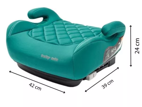 Autós ülésmagasító BABY MIX HERO Plus ISOFIX I-SIZE emerald