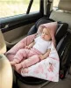 Podstavljena dječja dekica, povoj za autonosilicu New Baby ružičasta