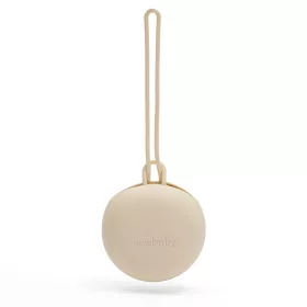 Silikon-Schnullerhalter, beige, für Neugeborene