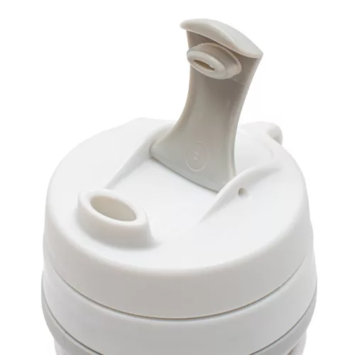 Szilikon Összecsukható Bögre 350 ml 2 az 1-ben New Baby - Szürke