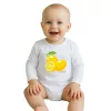 Dječji bodi s printom New Baby Lemon - kratki rukavi