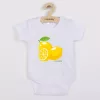 Dječji bodi s printom New Baby Lemon - kratki rukavi