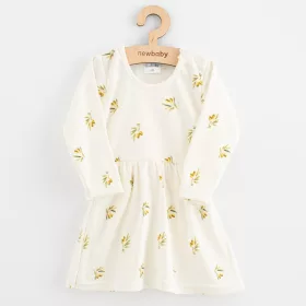   Babykleid aus Bio-Baumwolle mit langen Ärmeln, Modell New Baby Olives