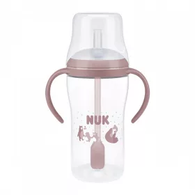 NUK Perfect Match Lernflasche mit Strohhalm Bär 260 ml