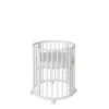 Mitwachsendes 3-in-1-Kinderbett (oval) + Matratze, Neu, Weiß