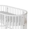 Mitwachsendes 3-in-1-Kinderbett (oval) + Matratze, Neu, Weiß