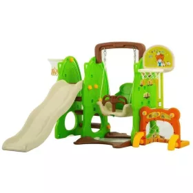 Gyerek csúszda hintával 3 az 1-ben Baby Mix zöld