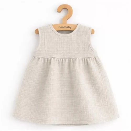 Baby-Musselinkleid, New Baby Ella Leinen
