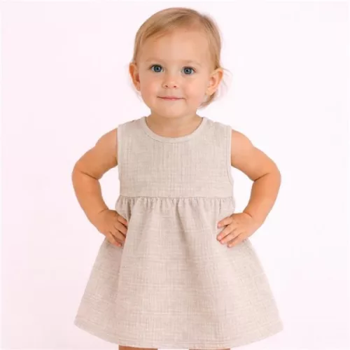 Baby-Musselinkleid, New Baby Ella Leinen