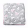 Baba takaró New Baby 80x90 heart pink
