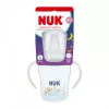 NUK Perfect Match tanulópalack 150 ml, szilikon itatófejjel és hőmérséklet-ellenőrzéssel, világító