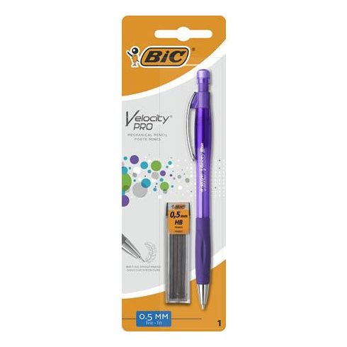 Nyomósirón és grafitbél, 0,5 mm, BIC "Velocity Pro"