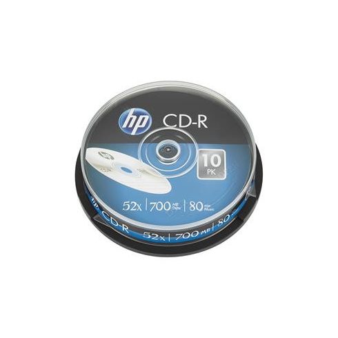 CD-R lemez, 700MB, 52x, 10 db, hengeren, HP