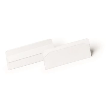   Logisztikai zseb, 100x38 mm, fekvő, DURABLE "HARD COVER", öntapadó csíkkal, átlátszó