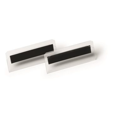   Logisztikai zseb, 100x38 mm, fekvő, DURABLE, mágneses, átlátszó