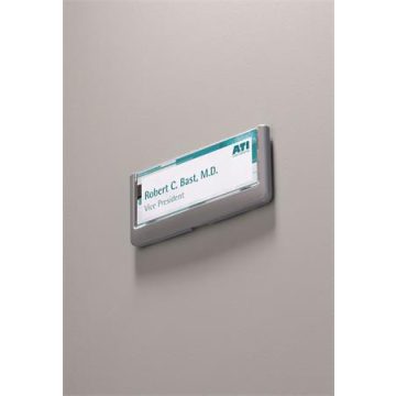   Információs tábla, 149x52,5 mm, DURABLE "CLICK SIGN", szürke