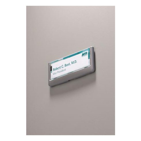 Információs tábla, 149x52,5 mm, DURABLE "CLICK SIGN", szürke