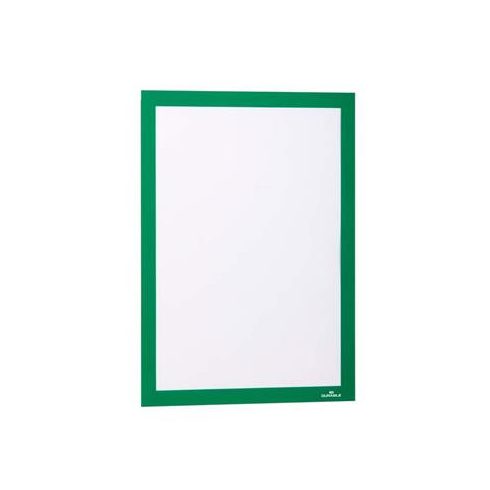 Infokeret, A4, öntapadó háttal, DURABLE "DURAFRAME®", zöld