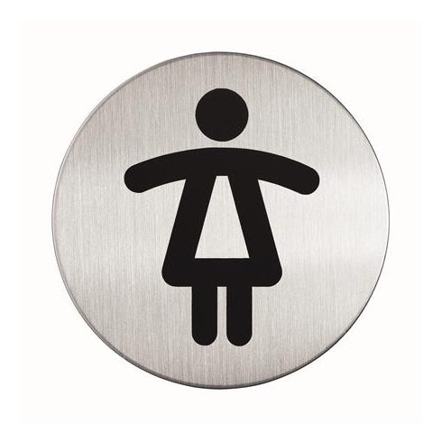 Információs piktogram, öntapadó, DURABLE "Női WC"