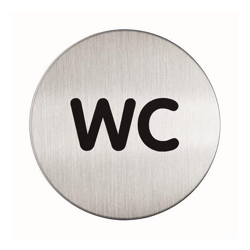 Információs piktogram, öntapadó, DURABLE "WC"