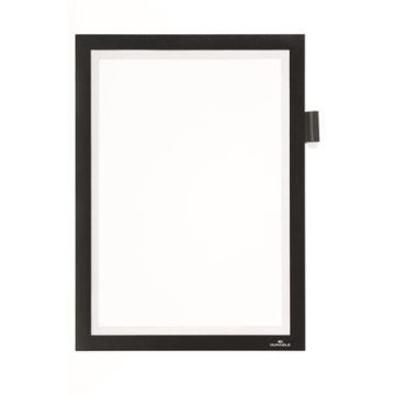   Infokeret, A4, öntapadó, jegyzetelhető, DURABLE DURAFRAME® "NOTE", fekete