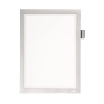   Infokeret, A4, öntapadó, jegyzetelhető, DURABLE DURAFRAME® "NOTE", ezüst