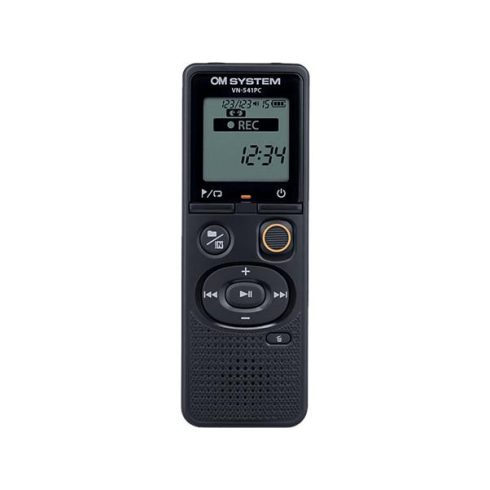 Diktafon, digitális, 4 GB memória, OM SYSTEM "VN-541PC", fekete