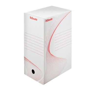   Archiválódoboz, A4, 150 mm, karton, ESSELTE "Boxy", fehér
