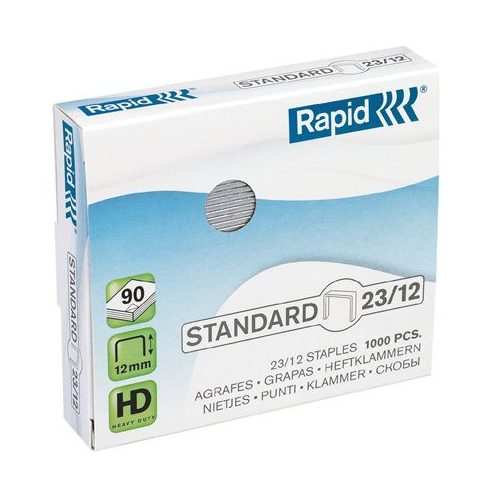 Tűzőkapocs, 23/12, horganyzott, RAPID "Standard"