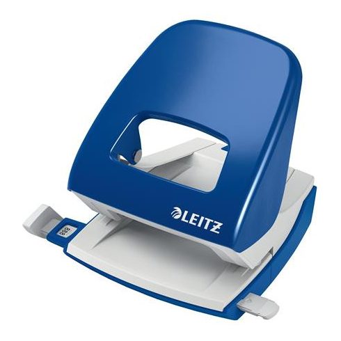 Lyukasztó, kétlyukú, 30 lap, LEITZ "Nexxt", kék