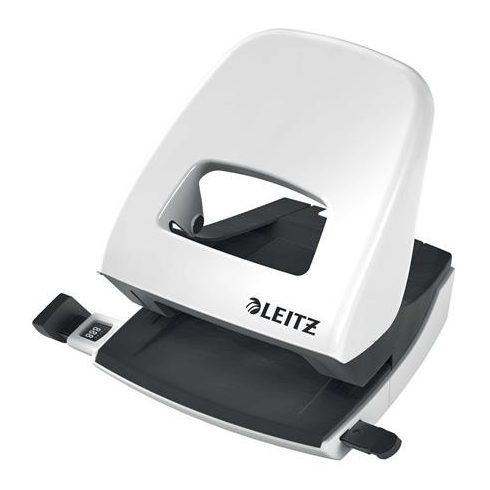 Lyukasztó, kétlyukú, 30 lap, LEITZ "Nexxt Wow", fehér