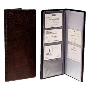   Névjegytartó, 128 db-os, ESSELTE "Standard", fekete