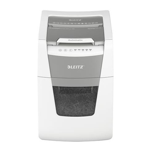 Iratmegsemmisítő, mikrokonfetti, 100 lap, LEITZ "IQ AutoFeed SmallOffice 100 P5 Pro"