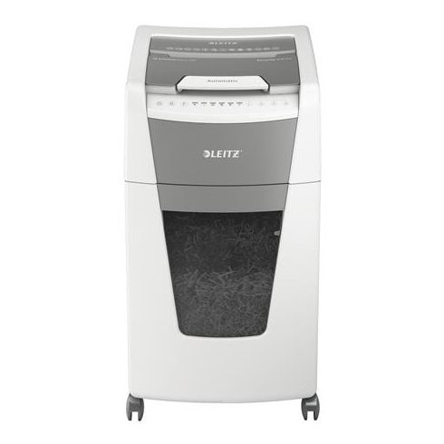 Iratmegsemmisítő, konfetti, 300 lap, LEITZ "IQ AutoFeed Office 300 P4 Pro"