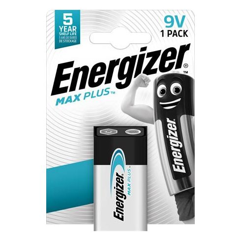 Elem, 9V, 1db, ENERGIZER, "Max Plus"