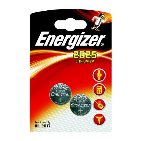 Gombelem, CR2025, 2 db, ENERGIZER