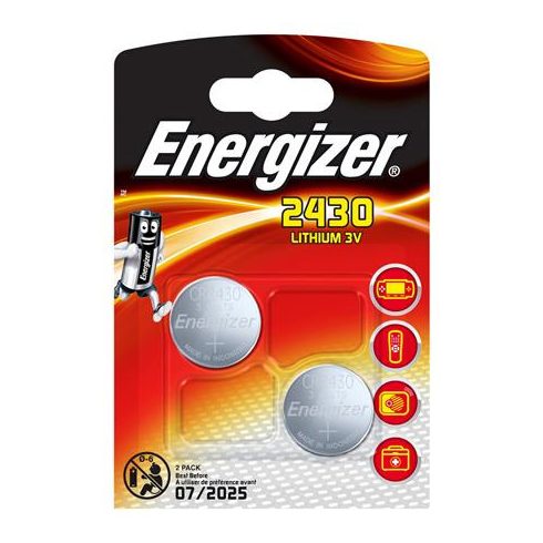 Gombelem, líthium, CR2430, 2 db, ENERGIZER
