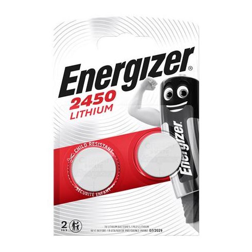 Gombelem, líthium, CR2450, 2 db, ENERGIZER