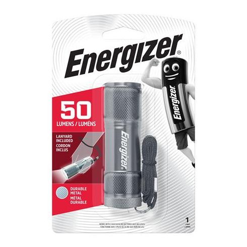 Elemlámpa, LED, 3xAAA (nem tartozék), fém ház, ENERGIZER "LED Metal"