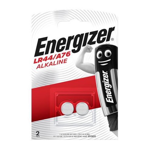 Gombelem, LR44 / A76, 2 db, ENERGIZER